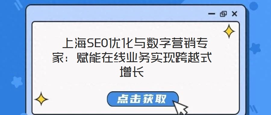 上海SEO優化與數字營銷專家:賦能在線業務實現跨越式增長