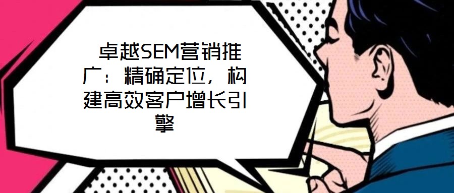 卓越SEM營銷推廣:精確定位,構建高效客戶增長引擎