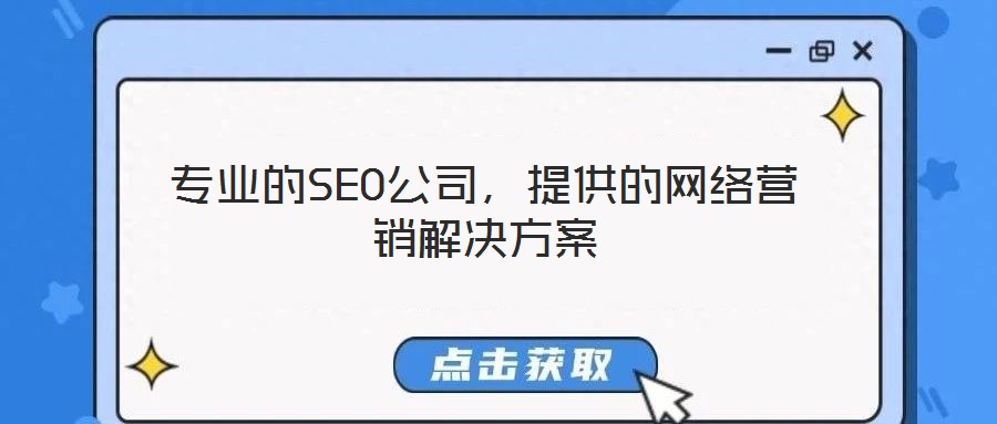 專業的SEO公司,提供的網絡營銷解決方案